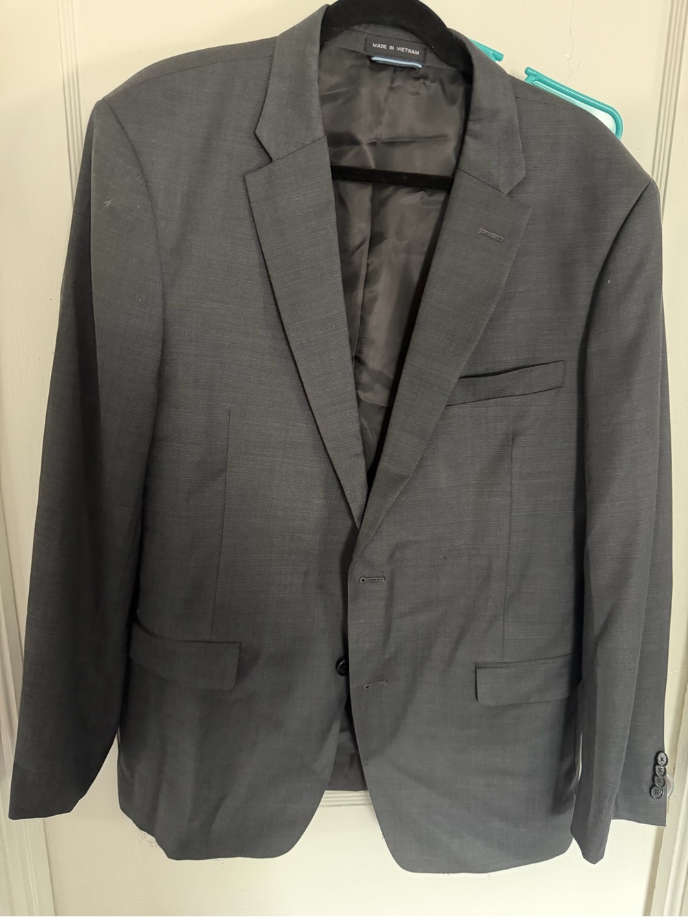 Tommy Hilfiger Dark Gray Two-Button Men's Blazer with Pants (complete) Suit